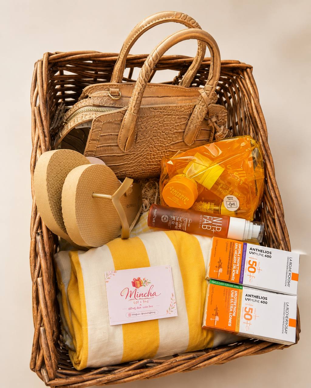 Bridal shower appreciation gift set with soft celebratory details